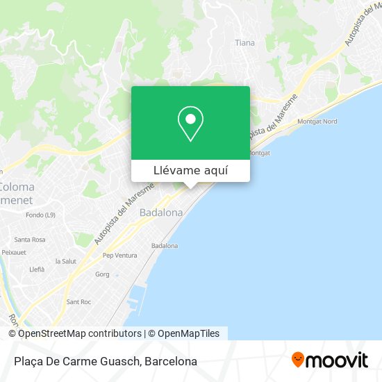 Mapa Plaça De Carme Guasch