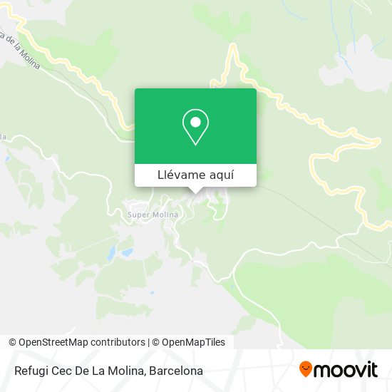 Mapa Refugi Cec De La Molina
