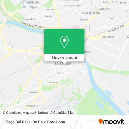 Mapa Plaça Del Raval De Baix