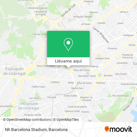 Mapa Nh Barcelona Stadium