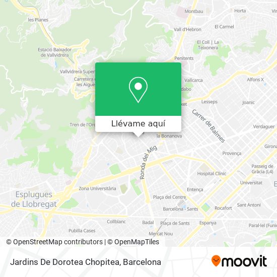 Mapa Jardins De Dorotea Chopitea