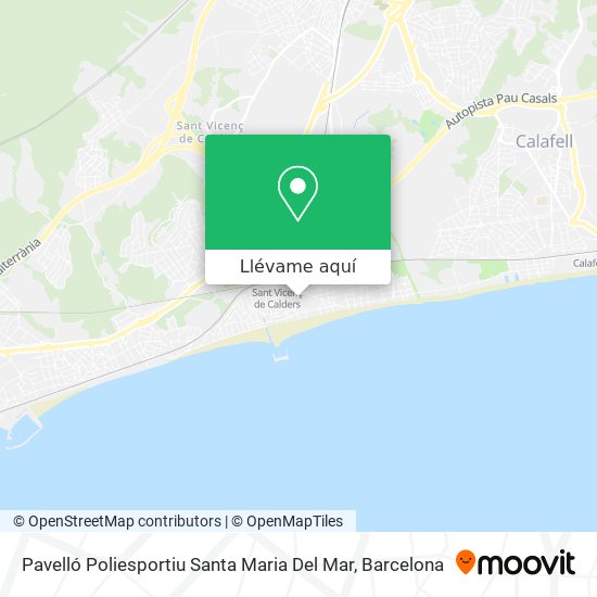 Mapa Pavelló Poliesportiu Santa Maria Del Mar