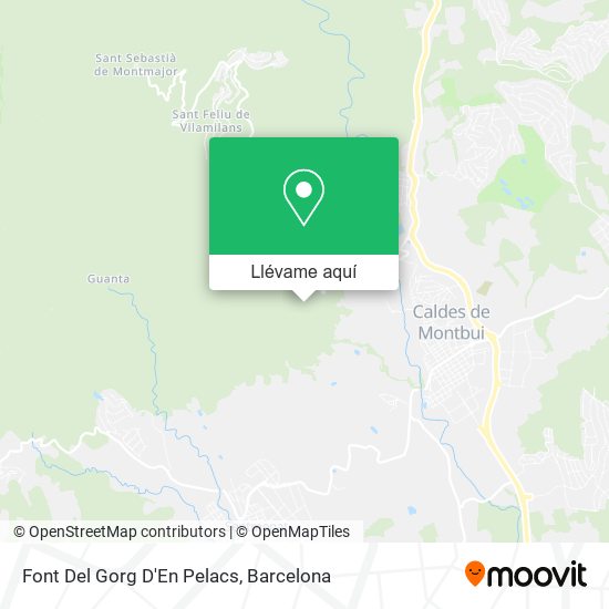 Mapa Fuente Del Gorg D'En Pelacs