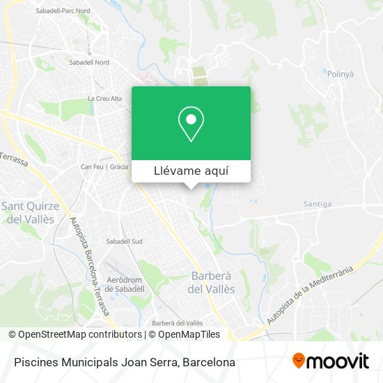 Mapa Piscines Municipals Joan Serra