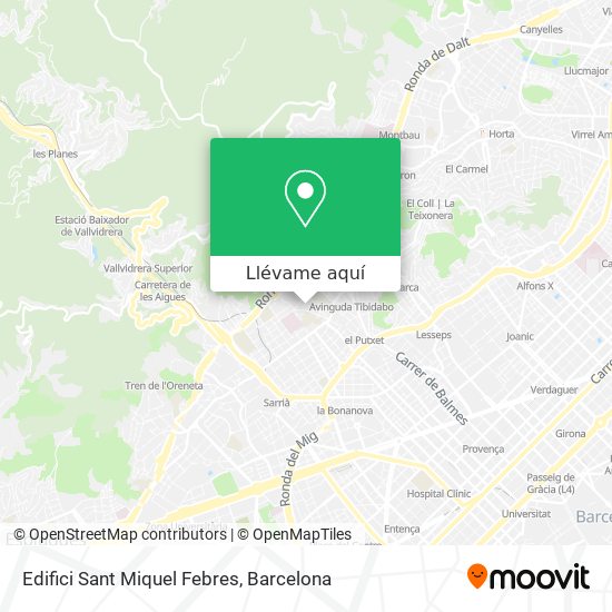 Mapa Edifici Sant Miquel Febres