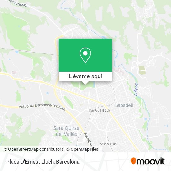 Mapa Plaça D'Ernest Lluch