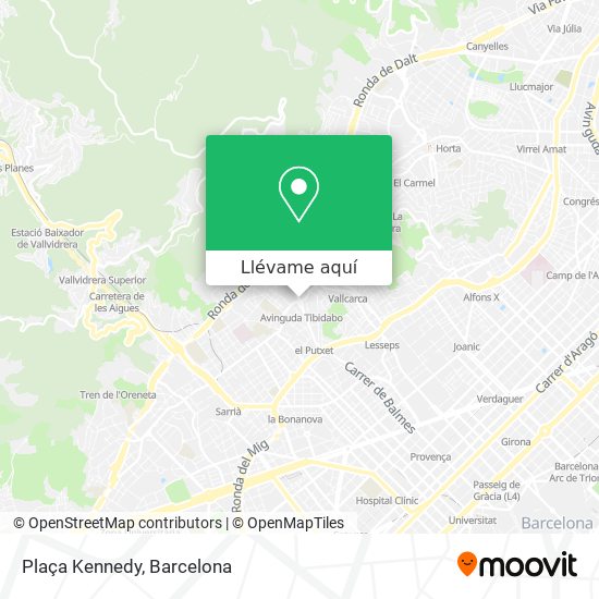 Mapa Plaça Kennedy