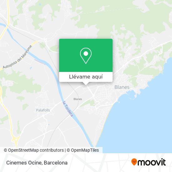 Mapa Cinemes Ocine