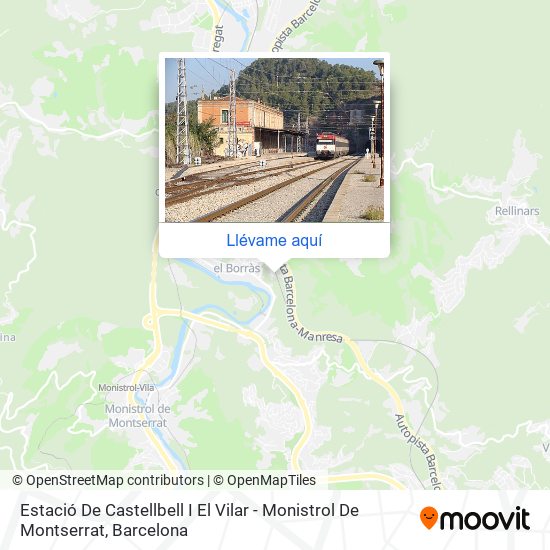 Mapa Estació De Castellbell I El Vilar - Monistrol De Montserrat