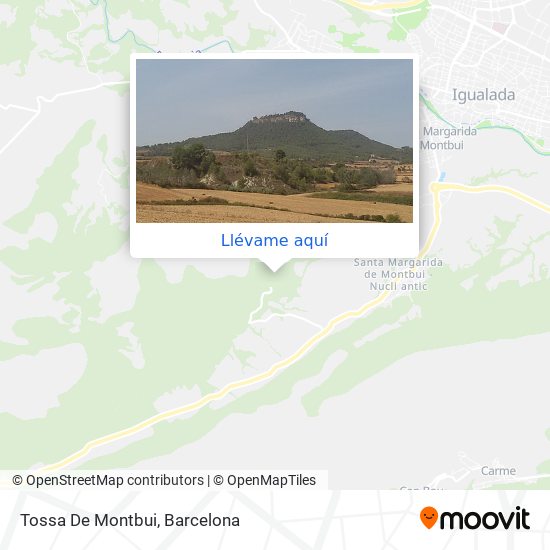 Mapa Tossa De Montbui