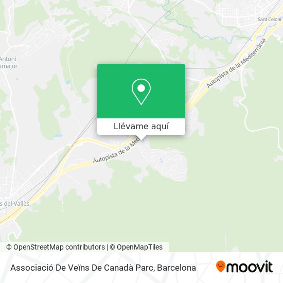 Mapa Associació De Veïns De Canadà Parc