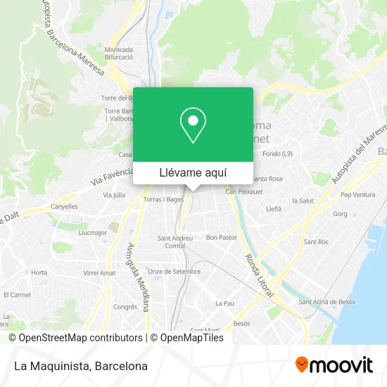 Mapa La Maquinista