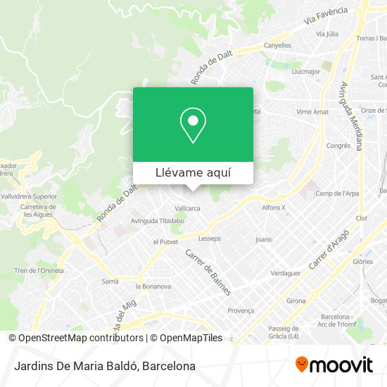 Mapa Jardins De Maria Baldó