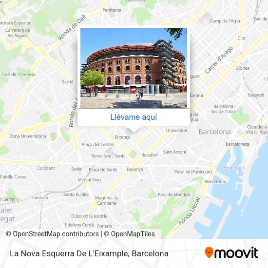 Mapa La Nova Esquerra De L'Eixample