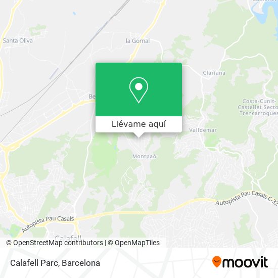 Mapa Calafell Parc