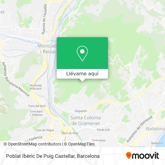 Mapa Poblat Ibèric De Puig Castellar