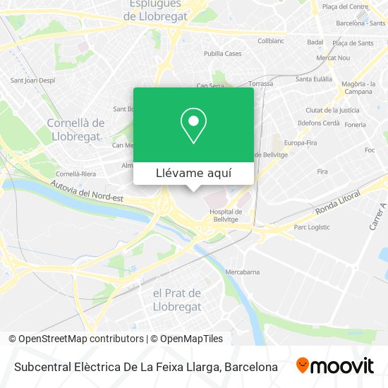 Mapa Subcentral Elèctrica De La Feixa Llarga