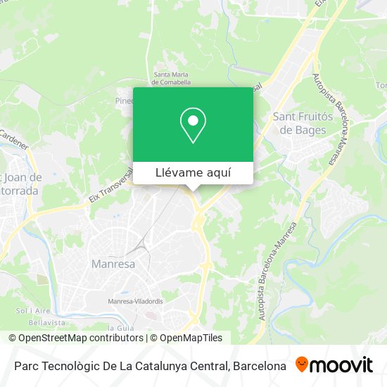 Mapa Parc Tecnològic De La Catalunya Central