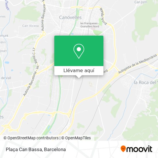 Mapa Plaça Can Bassa