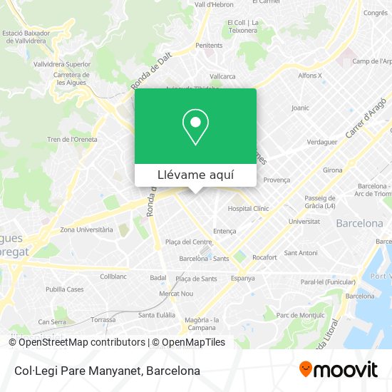 Mapa Col·Legi Pare Manyanet