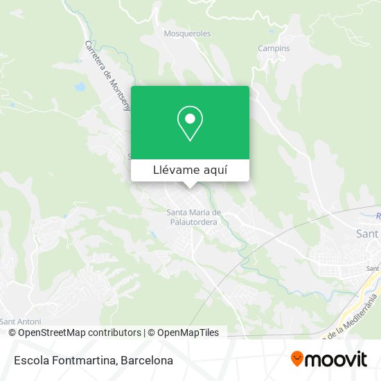 Mapa Escola Fontmartina