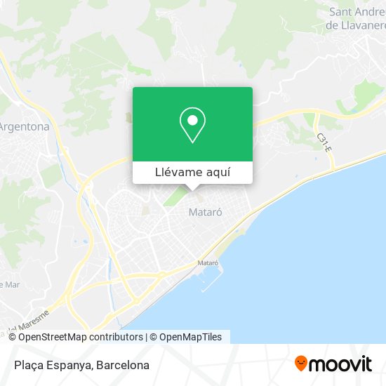 Mapa Plaça Espanya