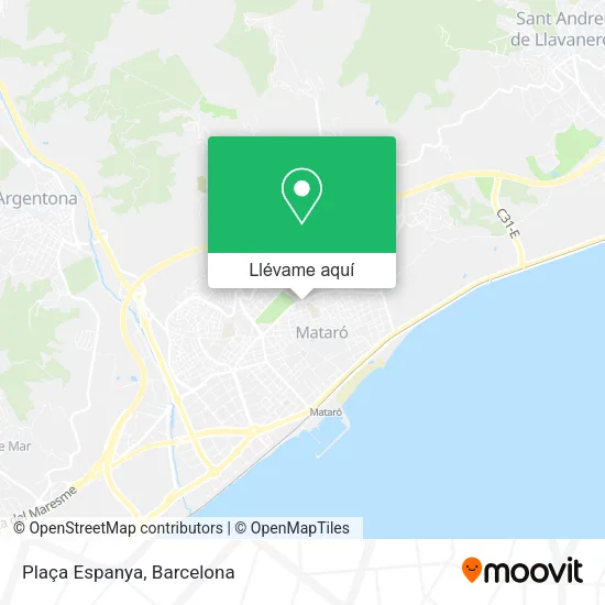 Mapa Plaça Espanya