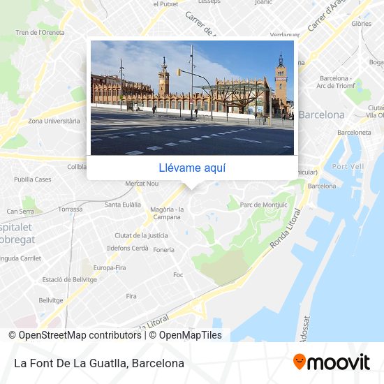 Mapa La Font De La Guatlla