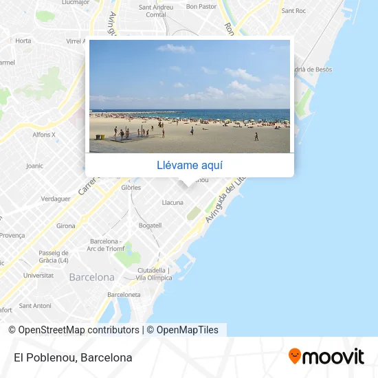 Mapa El Poblenou