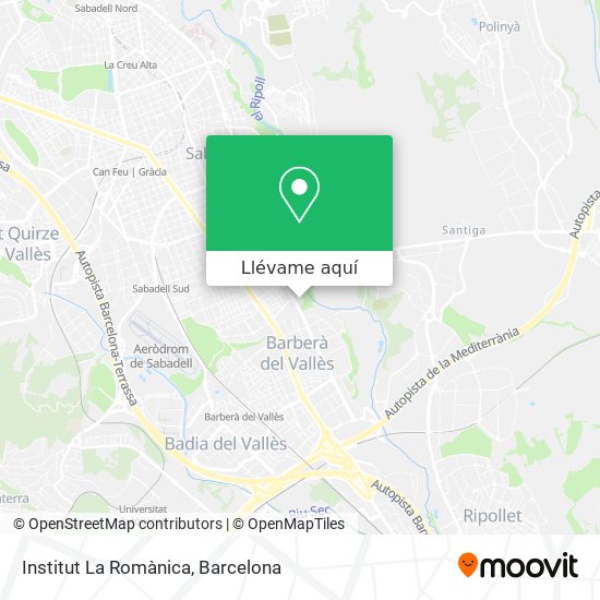 Mapa Institut La Romànica