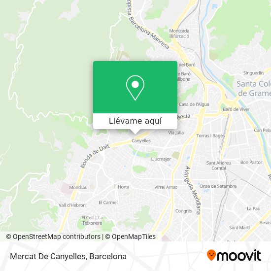 Mapa Mercat De Canyelles