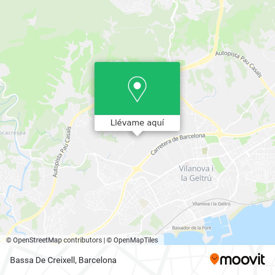 Mapa Bassa De Creixell