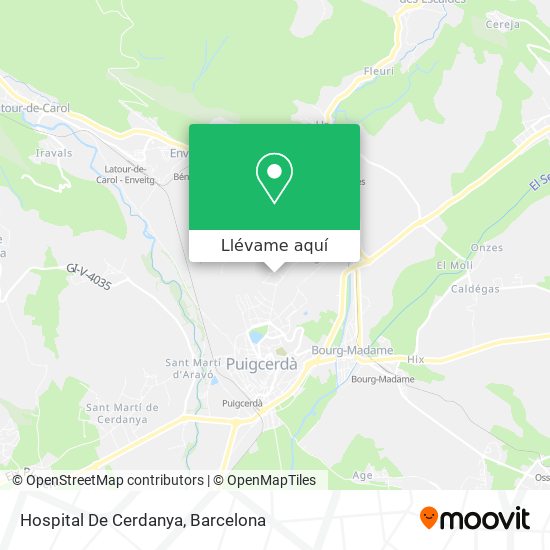 Mapa Hospital De Cerdanya