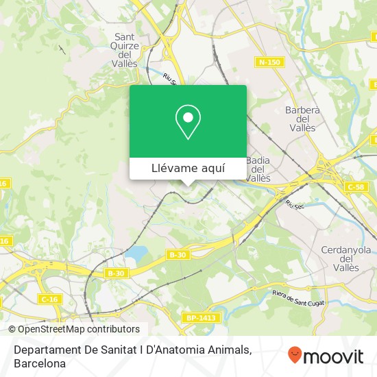 Mapa Departament De Sanitat I D'Anatomia Animals