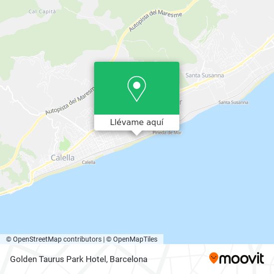 Mapa Golden Taurus Park Hotel