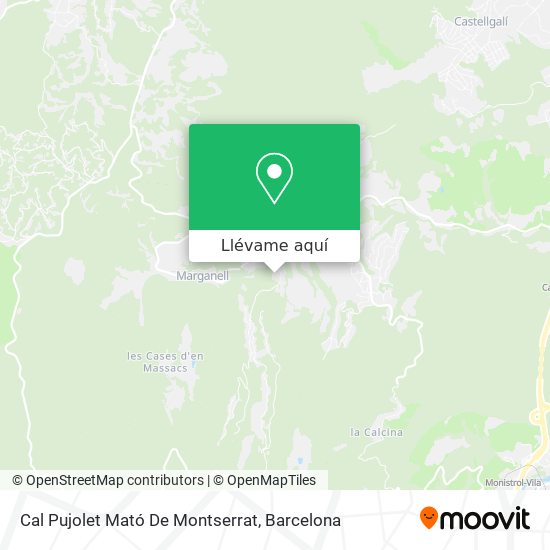 Mapa Cal Pujolet Mató De Montserrat