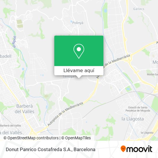 Mapa Donut Panrico Costafreda S.A.