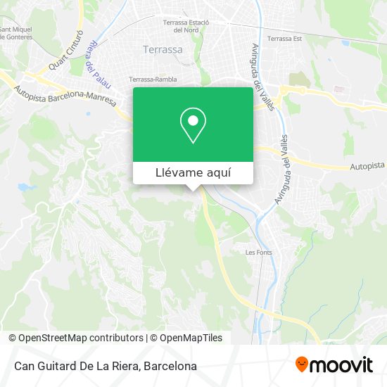 Mapa Can Guitard De La Riera