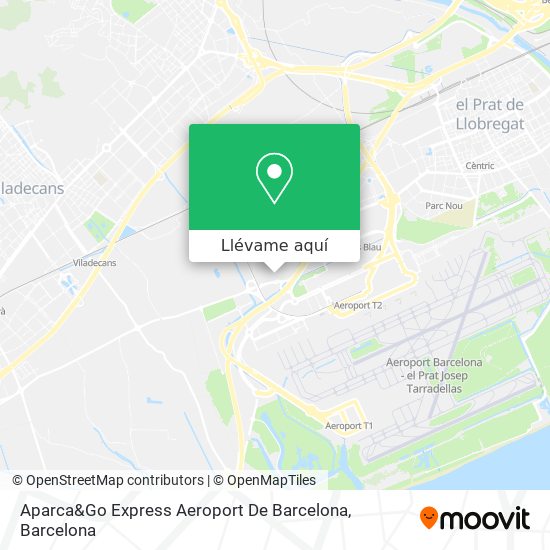 Mapa Aparca&Go Express Aeroport De Barcelona