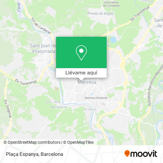 Mapa Plaça Espanya