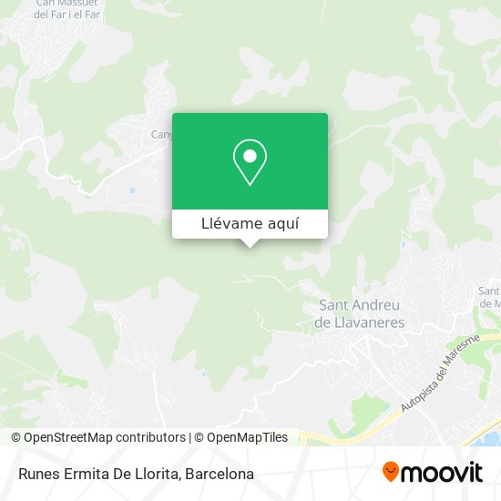 Mapa Runes Ermita De Llorita