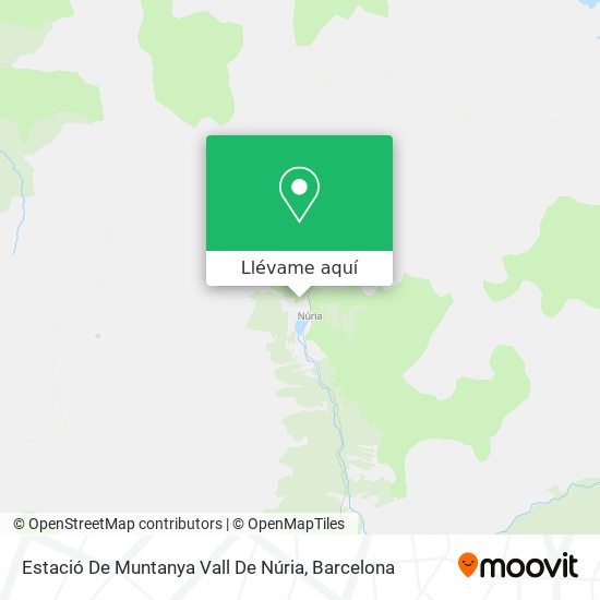 Mapa Estació De Muntanya Vall De Núria