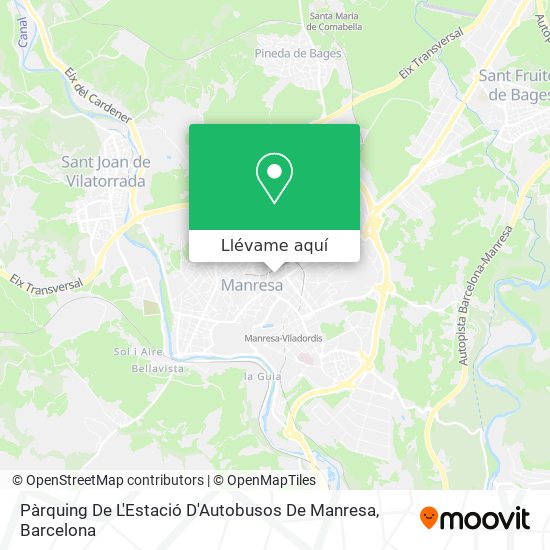 Mapa Pàrquing De L'Estació D'Autobusos De Manresa