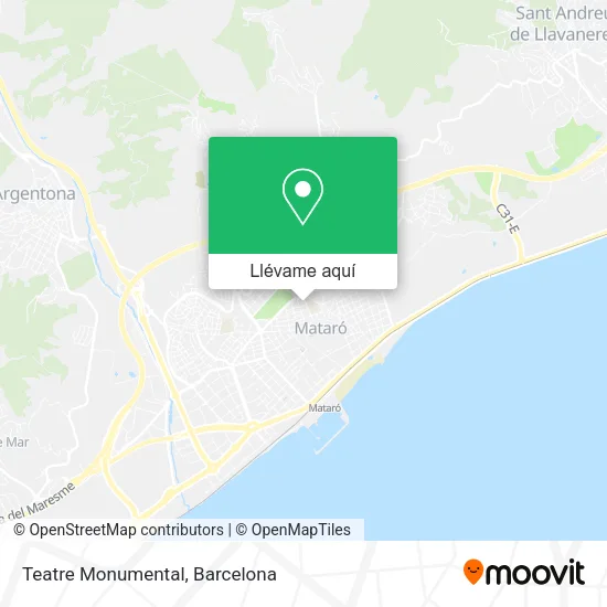 Mapa Teatre Monumental