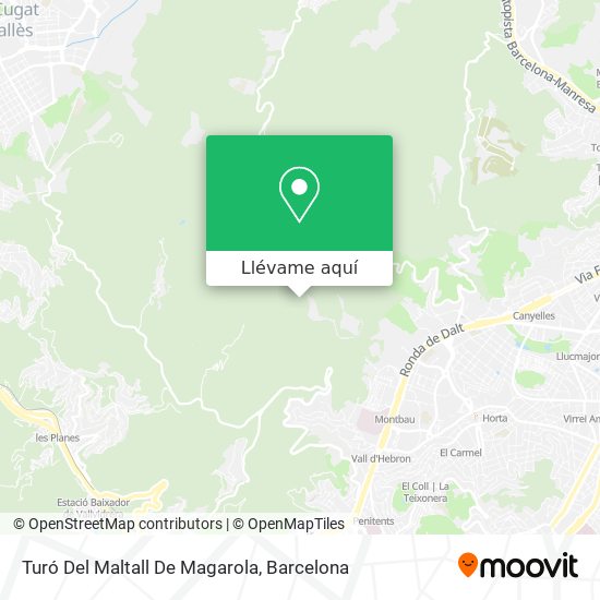 Mapa Turó Del Maltall De Magarola