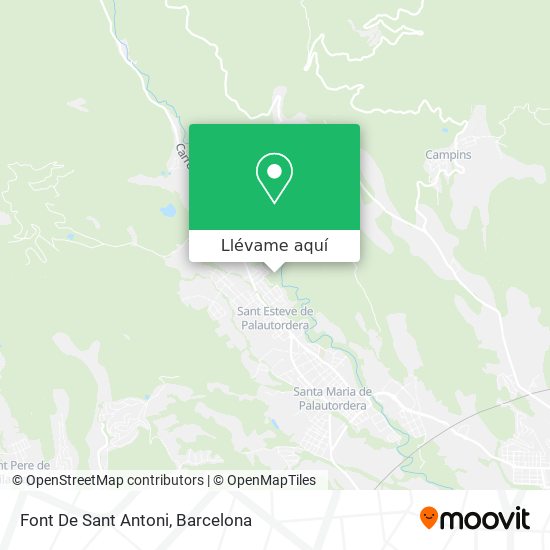Mapa Font De Sant Antoni