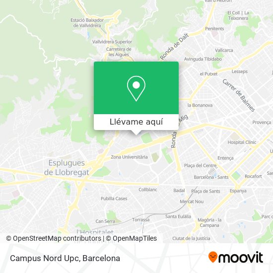 Mapa Campus Nord Upc