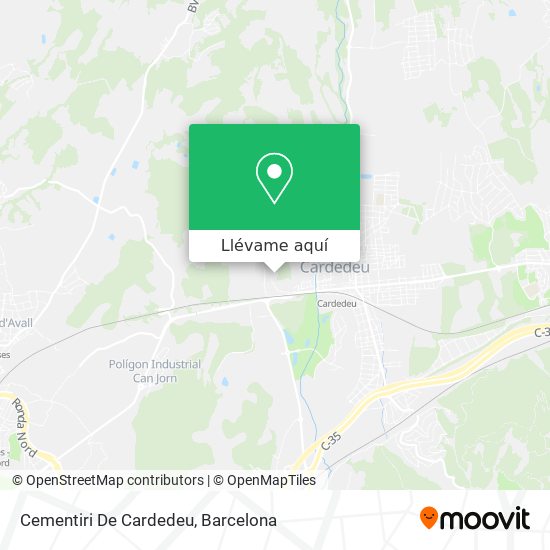 Mapa Cementiri De Cardedeu