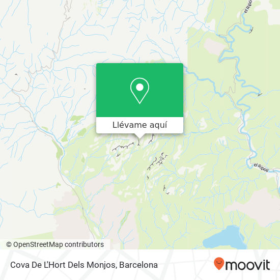 Mapa Cova De L'Hort Dels Monjos