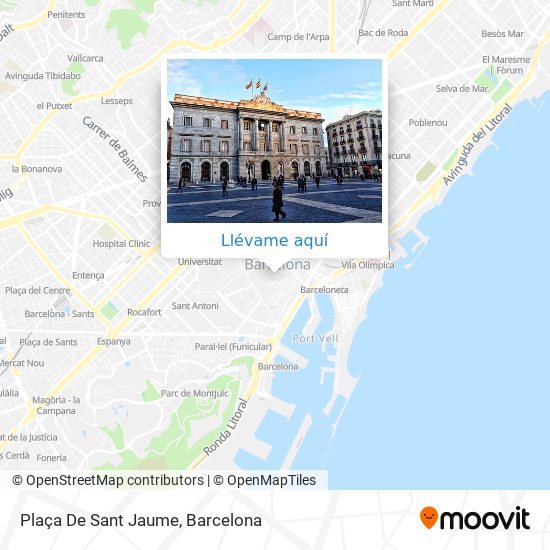 Mapa Plaça De Sant Jaume